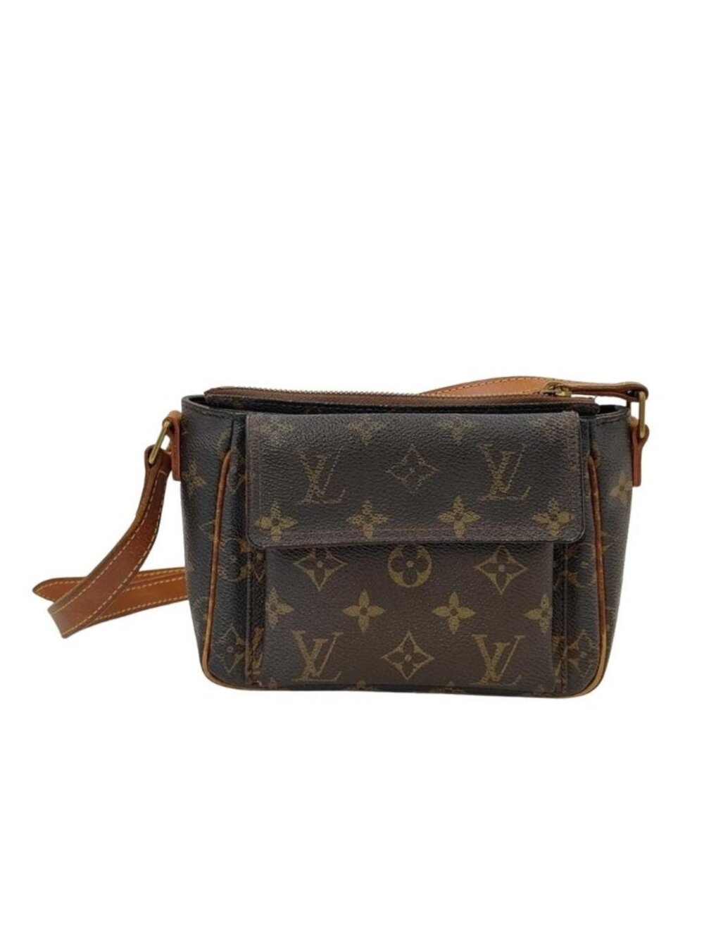 Louis Vuitton Shoulder Bag Viva Cite PM Brown Monogram Gold